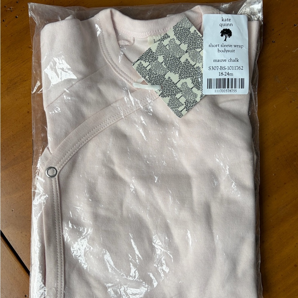 Kate Quinn Mauve Chalk Short Sleeve Bodysuit